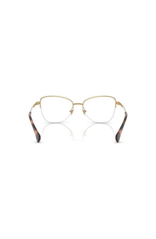 Ralph 53mm Irregular Optical Glasses In Gold