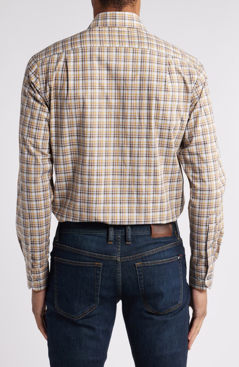 Scott Barber Tattersall Cotton Button-Up Shirt, Alternate, color, 