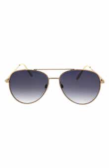Roxy 58mm Mod Rounded Aviator Sunglasses