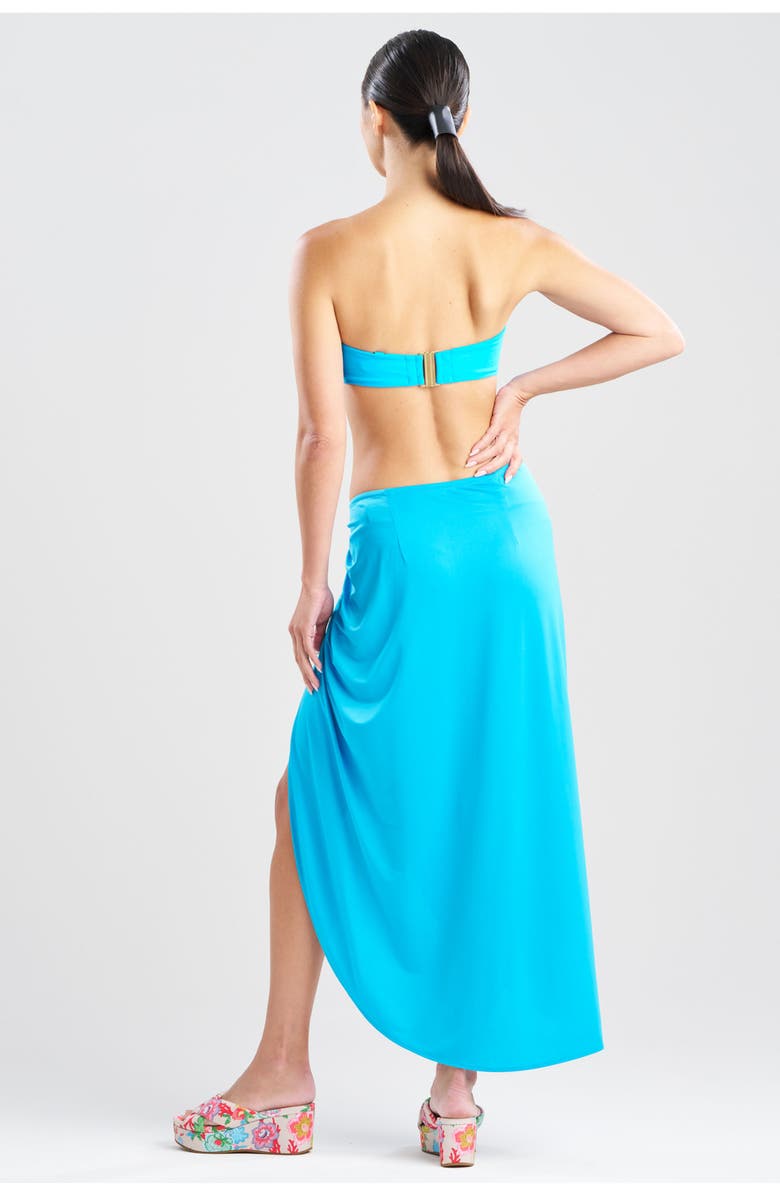 Natori Solid Jersey Pareo w/ Hammered Brass Ring, Alternate, color, 