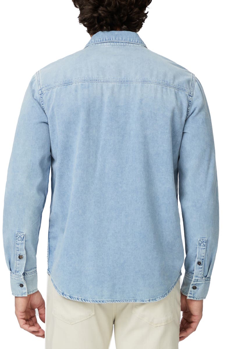 PAIGE Abraham Cotton Blend Button-Up Shirt, Alternate, color, Braylen