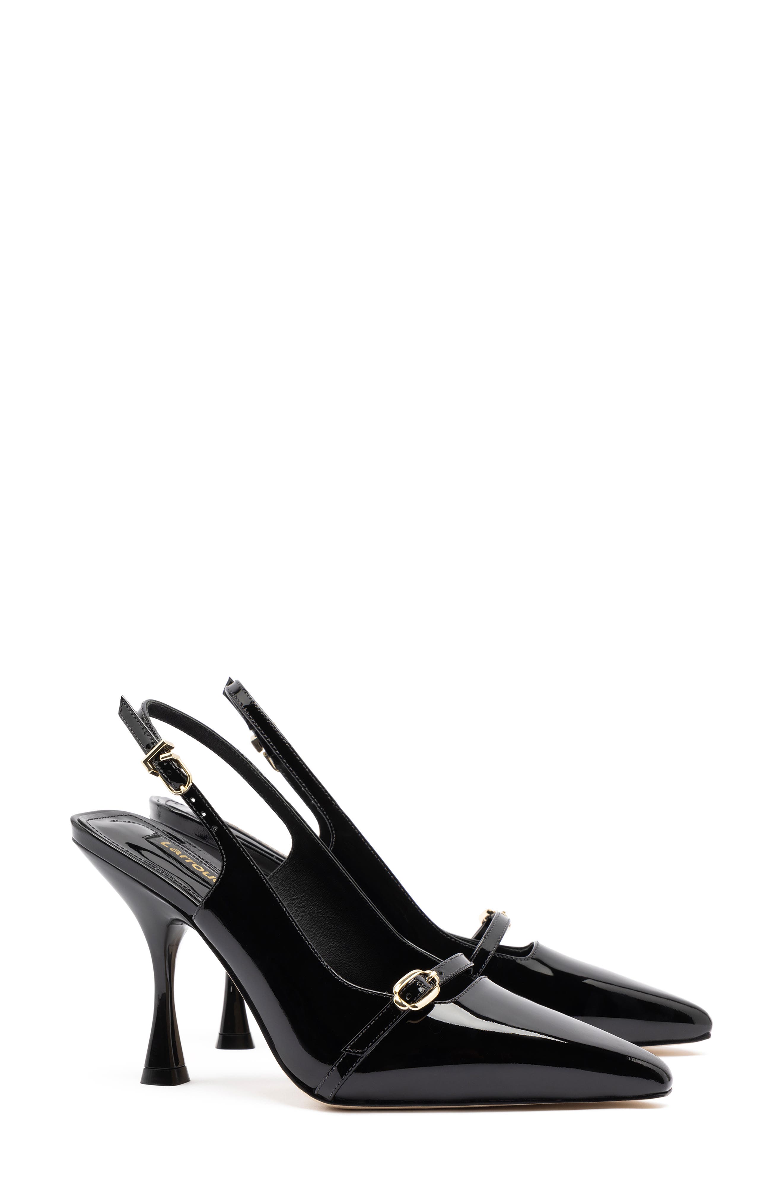 Larroudé Ins Hi Slingback Pointed Toe Pump, Main, color, 
