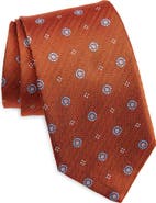 David Donahue Neat Silk Tie