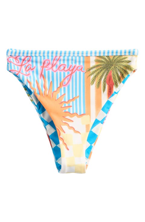 Beach Static Sully Reversible High Waist Bikini Bottoms