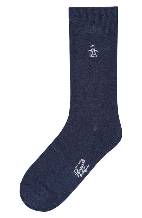 Heathered Solid Dress Socks