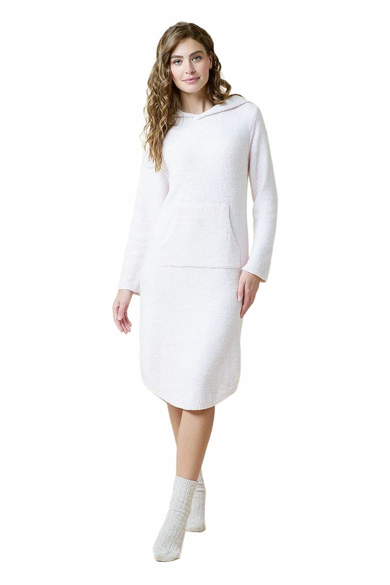 Heather Marshmallow Hooded Lounger, Main, color, Heather Blush Pink