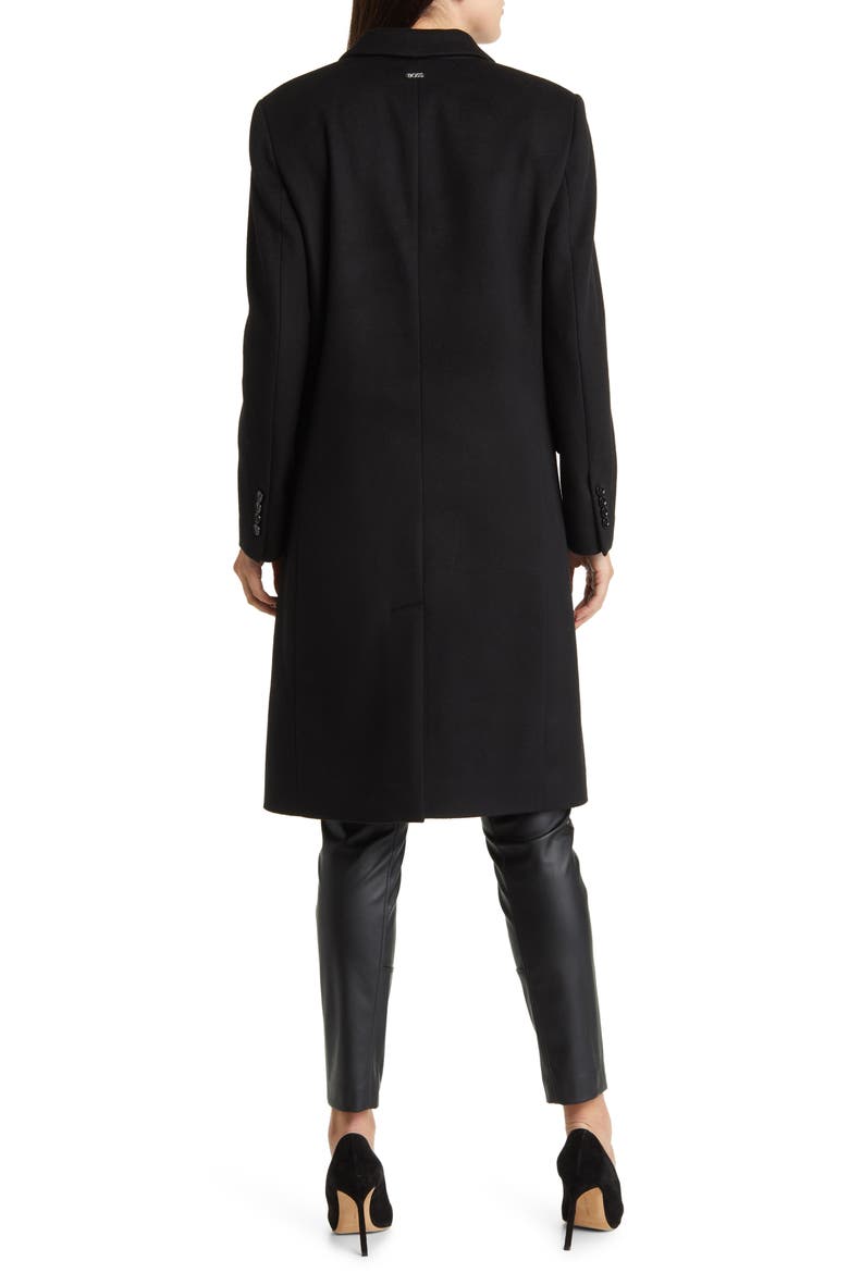 Catara Virgin Wool & Cashmere Coat, Alternate, color, BLK