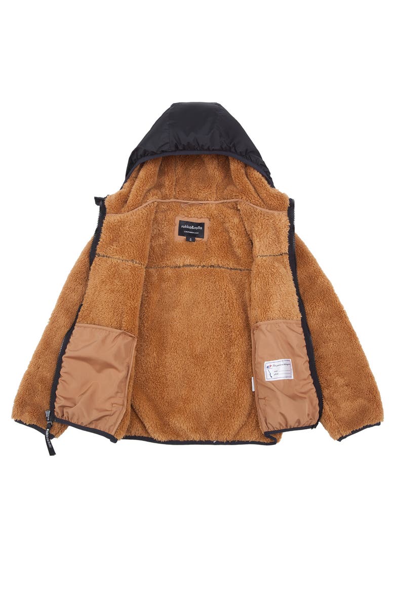 Kids' Teddy Soft Fleece Jacket, Alternate, color, Mocha bear