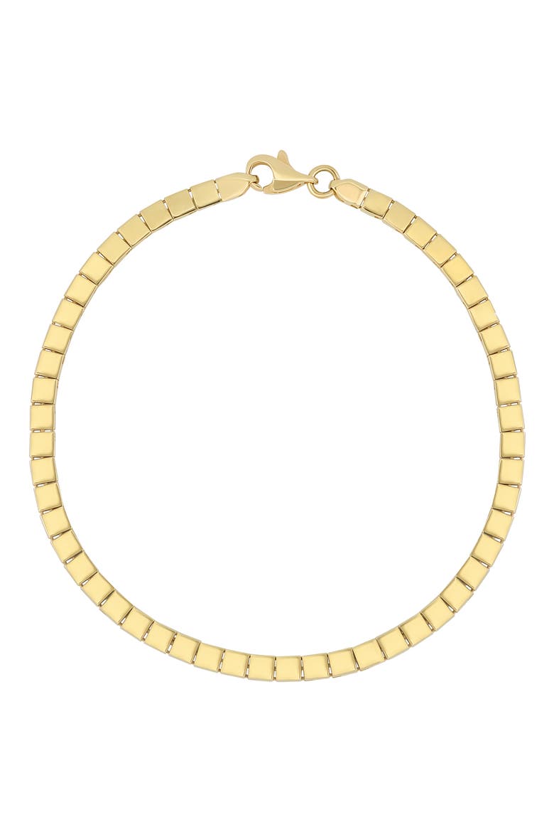 14K Gold Square Link Bracelet (Nordstrom Exclusive), Main, color, 14K YELLOW GOLD