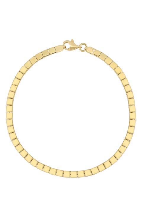 14K Gold Square Link Bracelet (Nordstrom Exclusive)