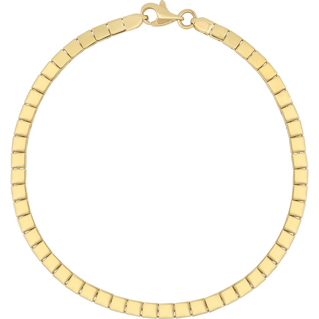Bony Levy 14k Gold Square Link Bracelet In Gold