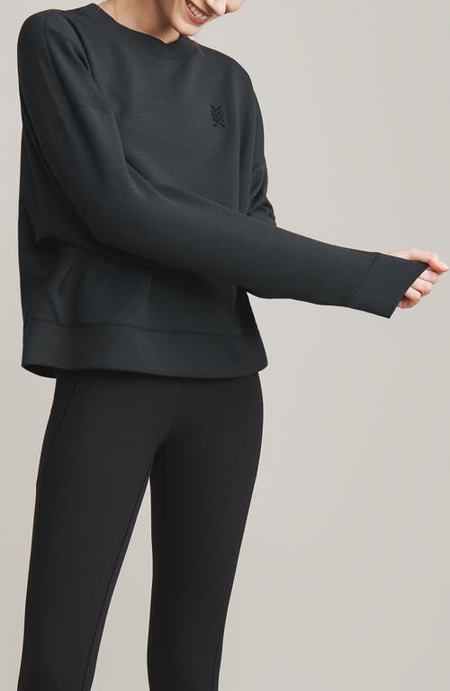 Rhone Dreamglow Oversize Sweatshirt In Black