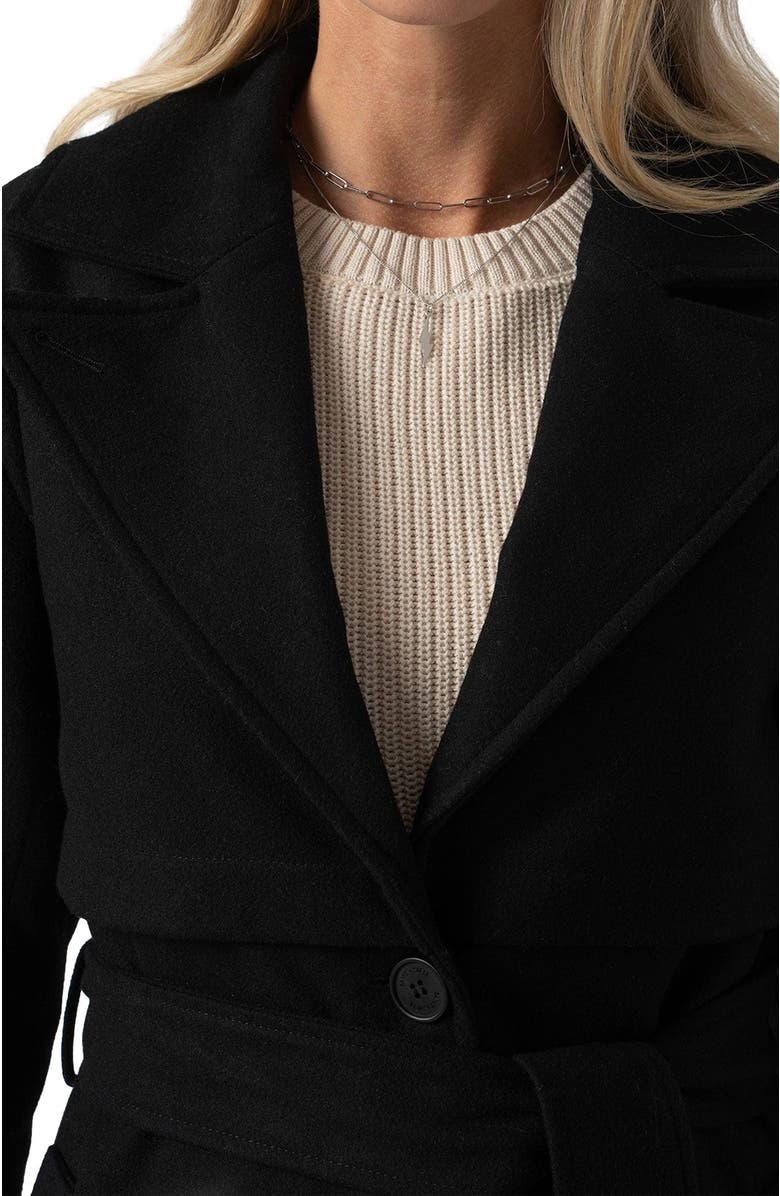 Saint + Sofia Odette Coat, Alternate, color, Black