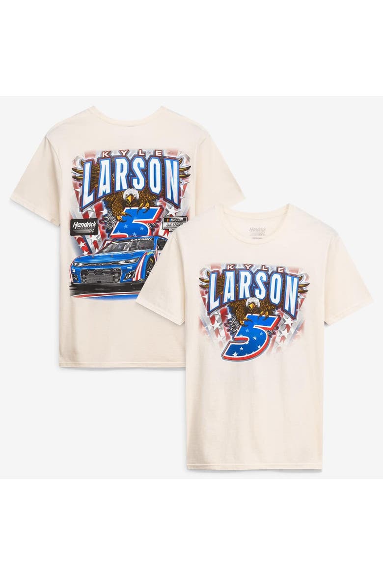 Men's Hendrick Motorsports Team Collection  Cream Kyle Larson #5 Crewneck T-Shirt, Main, color, Cream