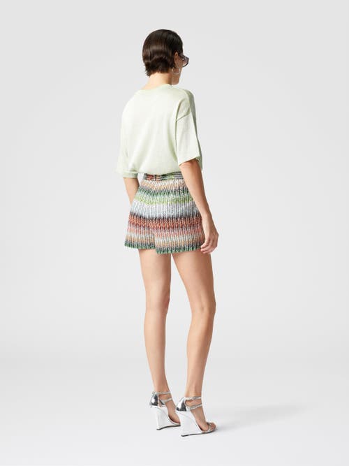 Missoni Embellished Viscose Blend Shorts In Multicoloured