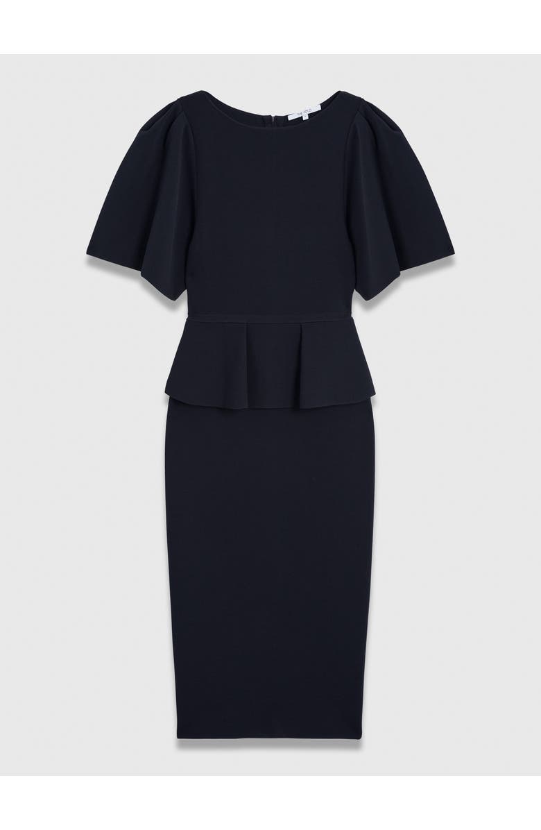 The Fold Nocara Sculpt Knit Dress, Alternate, color, Navy