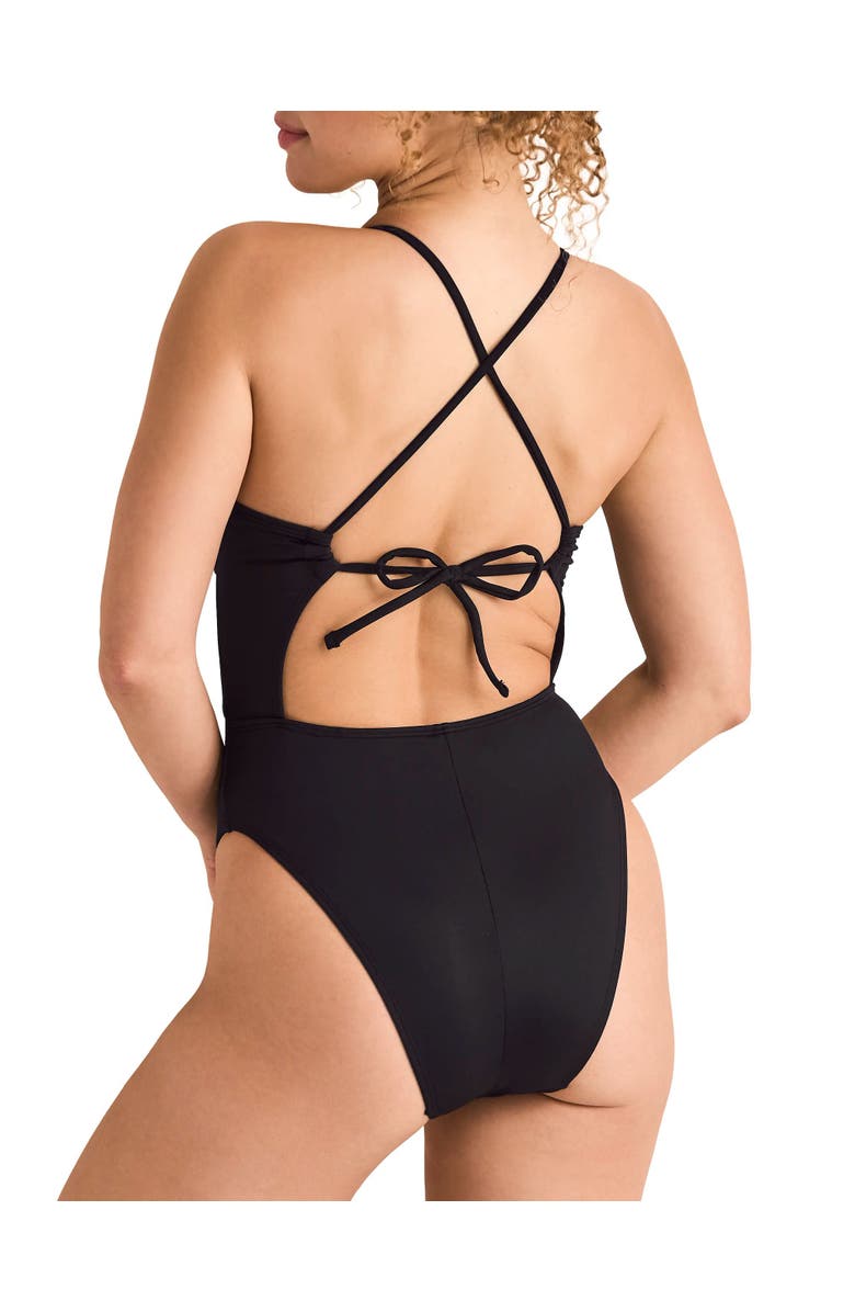 Adore Me Taryn Swimwear One Piece Swimsuit, Alternate, color, Black