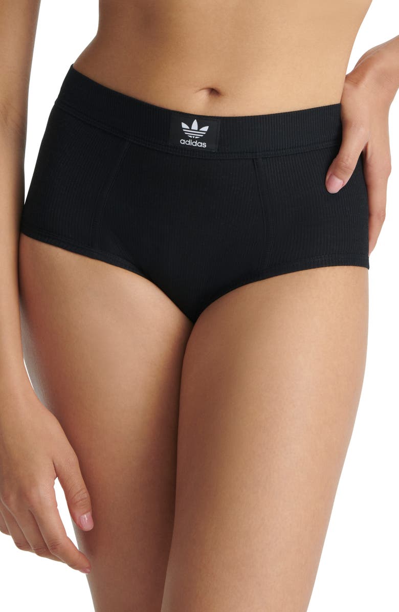 adidas Originals Rib Boyshorts, Main, color, 