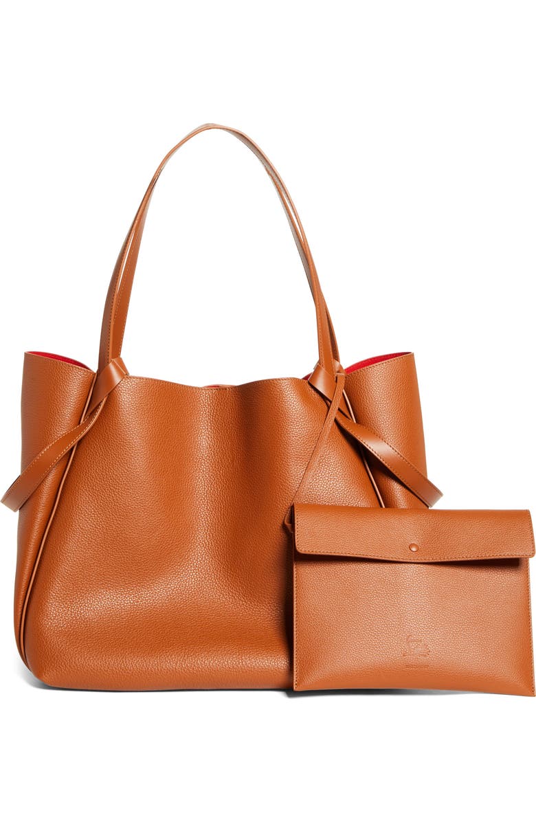 Christian Louboutin Large Bettina Leather Tote, Alternate, color, Bg71 Cuoio