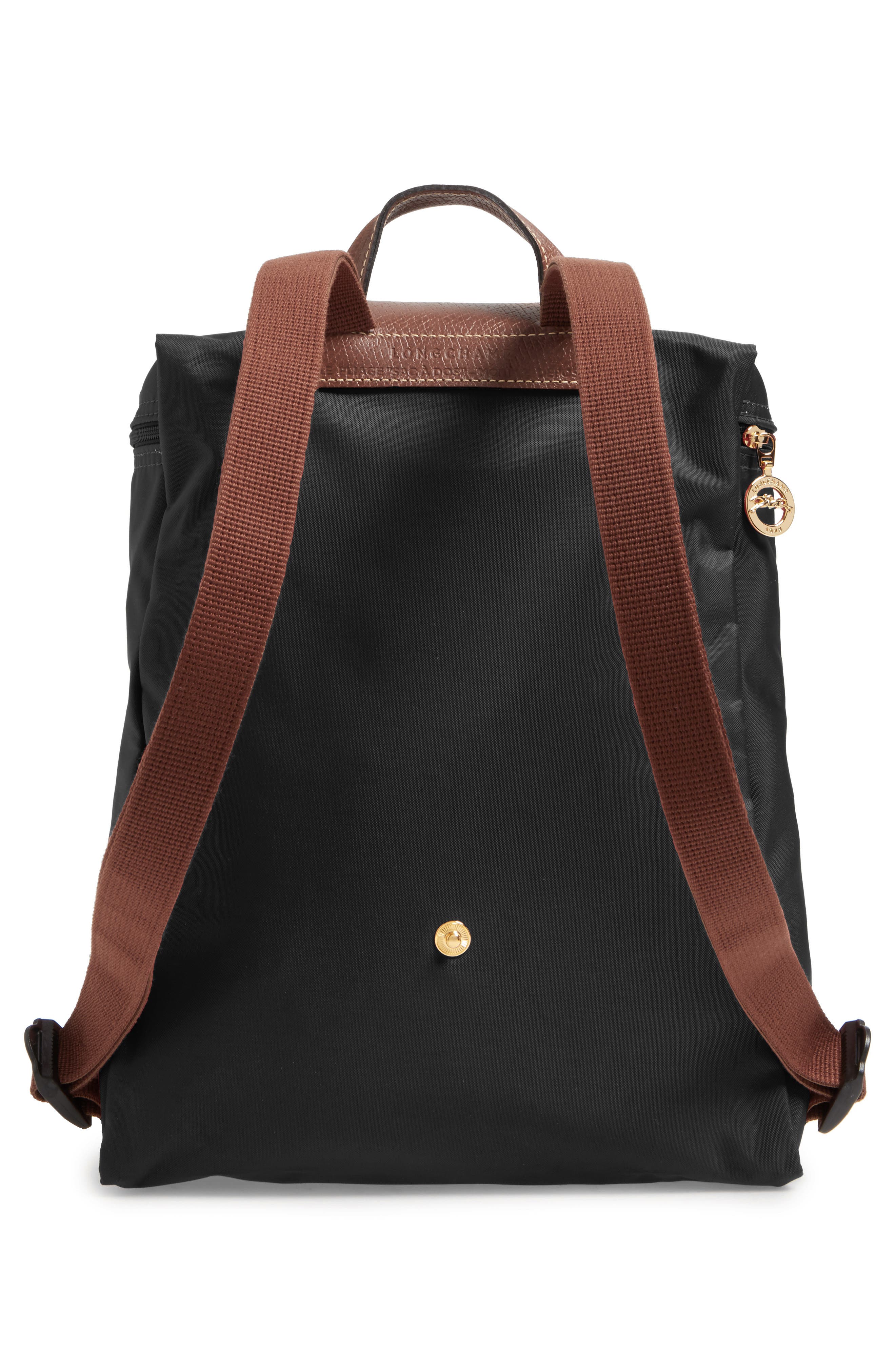 Le Pliage Nylon Canvas Backpack, Alternate, color, BLACK