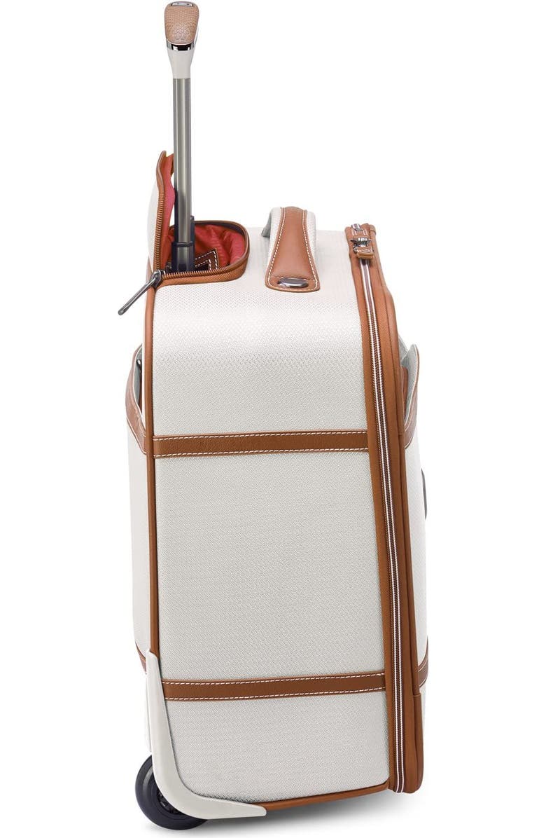 Delsey Paris Chatelet 2.0 Softside Carry on 16 Inch Luggage Under-Seater with 2 Wheels, Alternate, color, Angora