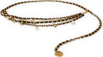 Madelyn Chain Leather Belt