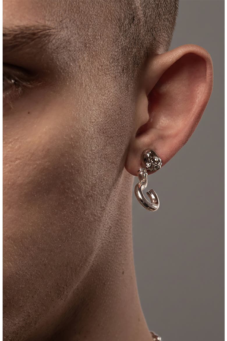 Screw Stud Earring In Silver, Alternate, color, Silver