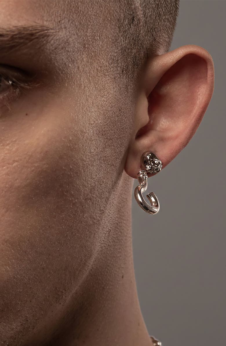 YOJ Screw Stud Earring In Silver, Alternate, color, Silver