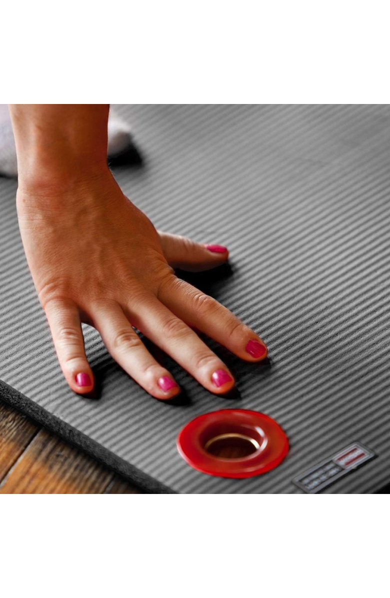 Power Systems Premium Hanging Exercise Mat, Thick Foam Yoga Mat, Alternate, color, Black