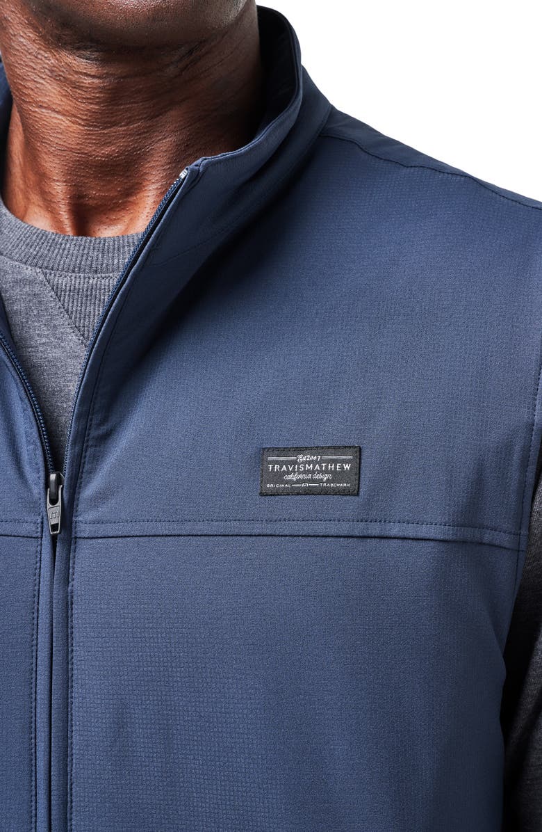 TravisMathew Wanderlust Vest, Alternate, color, Mood Indigo