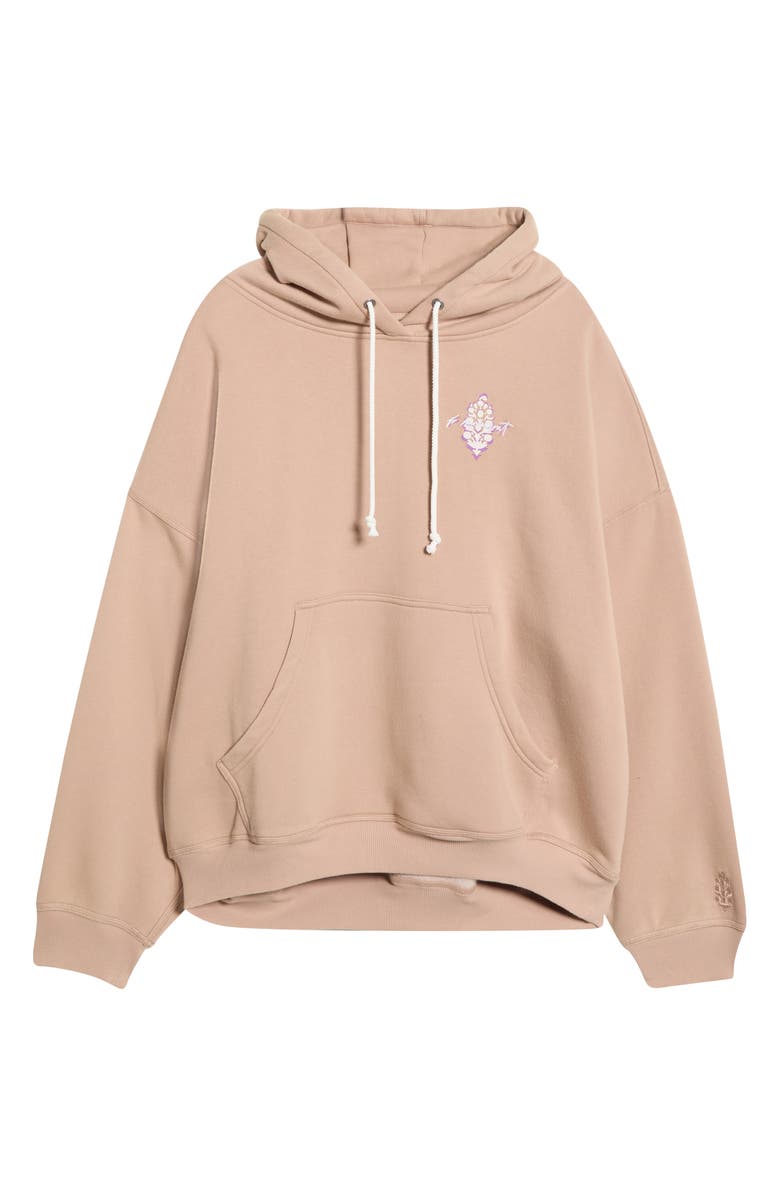 Free People FP Movement Final Call Graphic Hoodie, Alternate, color, Sandy Combo