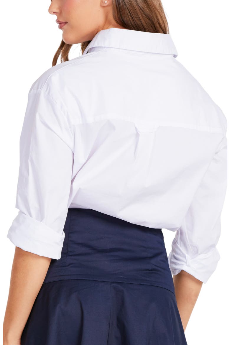 Casey Poplin Pullover, Alternate, color, White