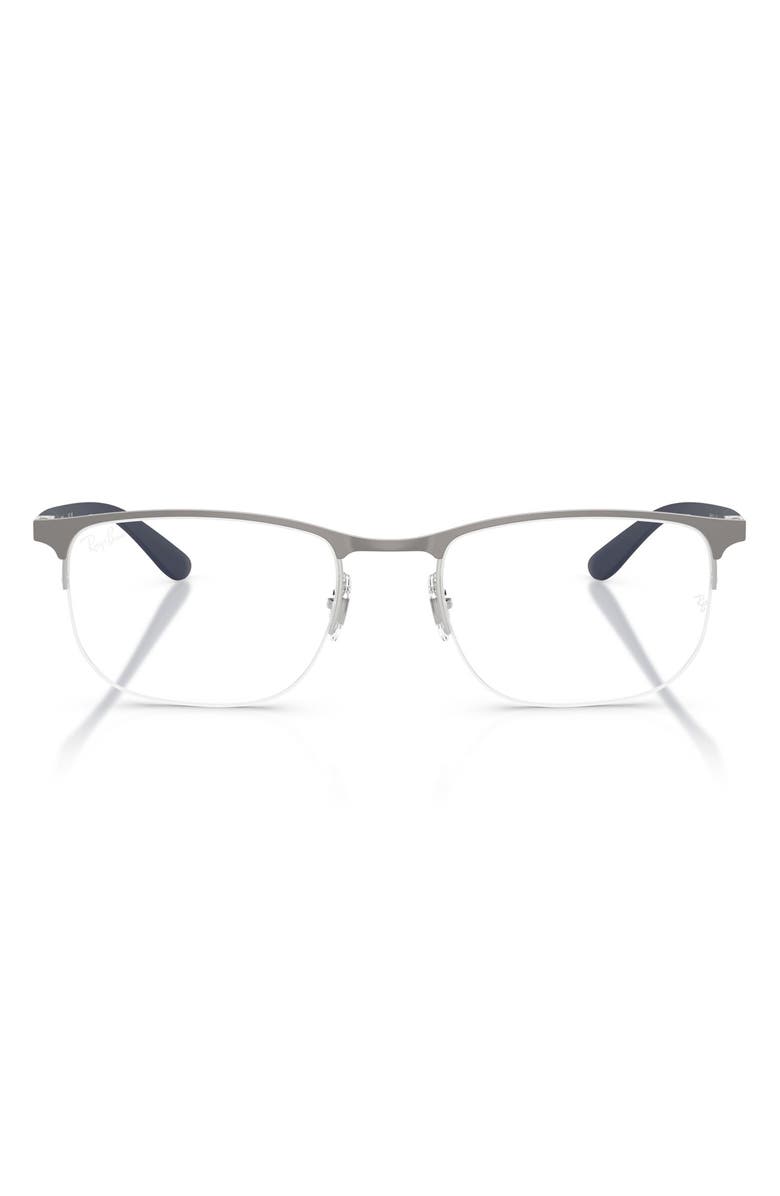 Ray-Ban 55mm Irregular Optical Glasses, Main, color, Gunmetal