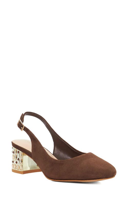 Dune London Catharine Slingback Pump In Brown