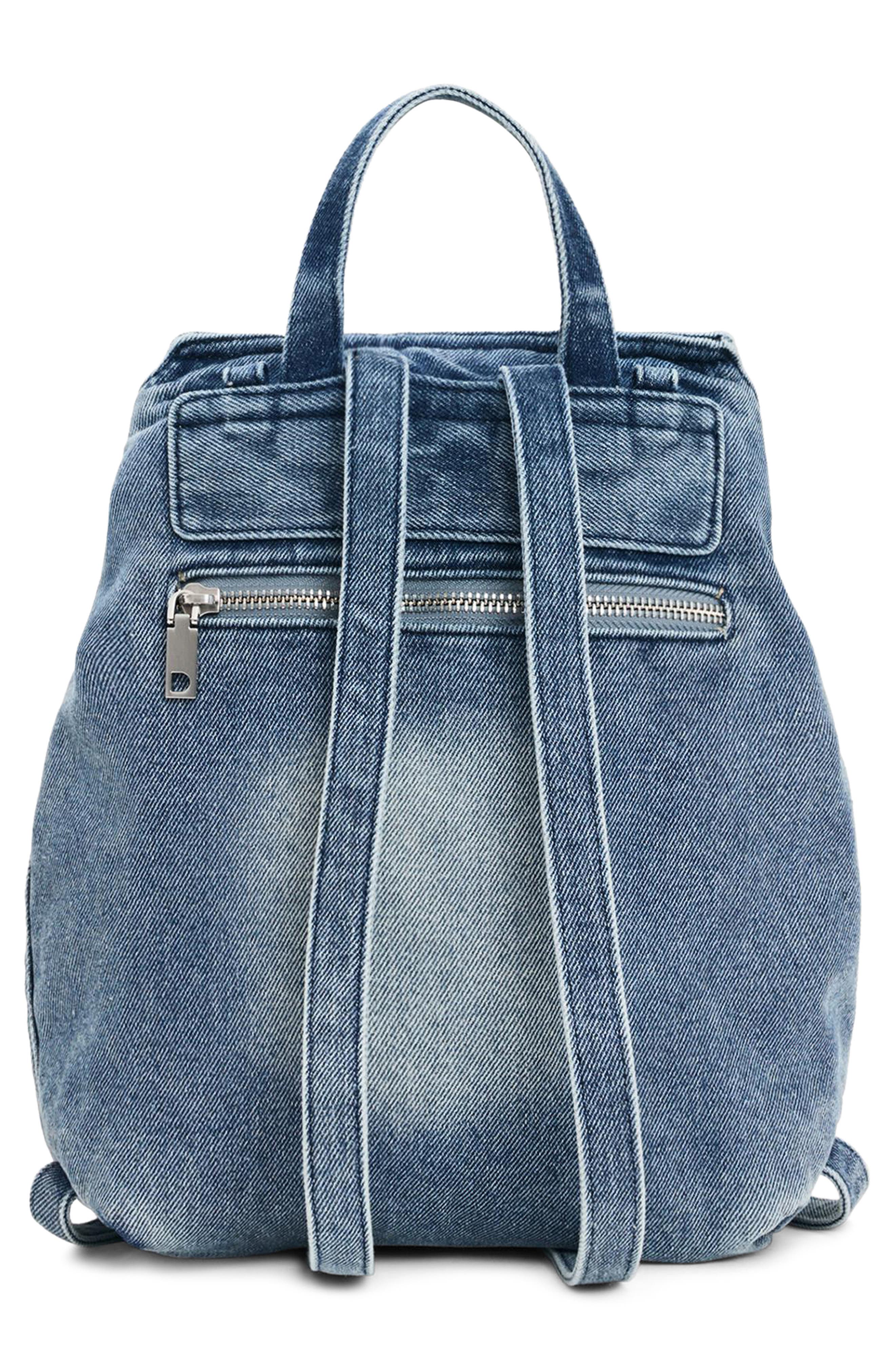 Desigual Mini Denim Backpack, Alternate, color, Light Blue