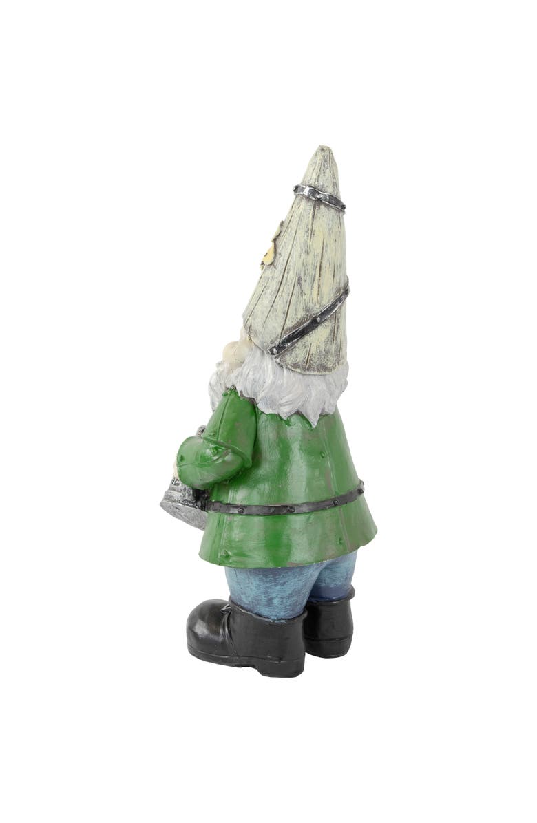 Northlight Gnome with Watering Can Outdoor Garden Statue - 15.5", Alternate, color, Green