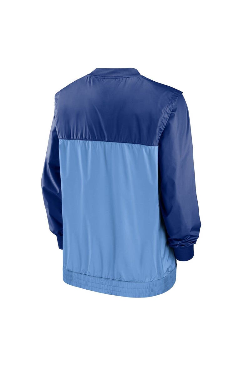 Men's Nike Light Blue/Royal Kansas City Royals Cooperstown Collection V-Neck Pullover Windbreaker, Alternate, color, Light Blue