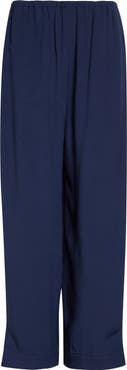 Emporio Armani Micro Leopard Spot Jacquard Wide Leg Pants
