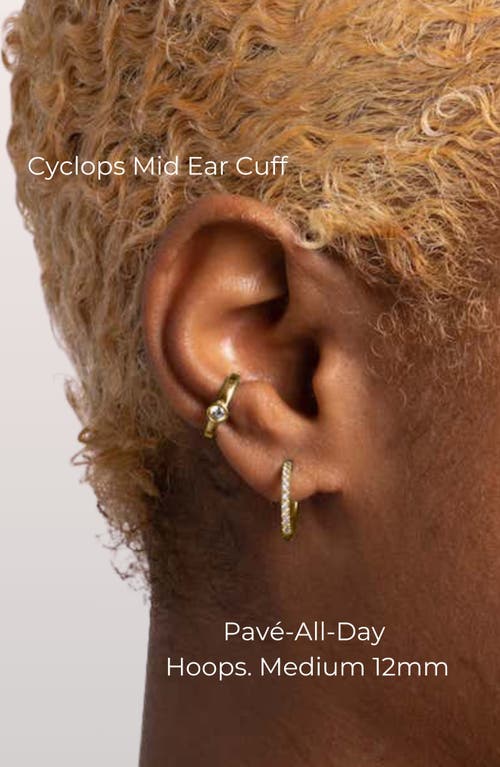 Seed2stone Cyclops Ear Cuff In Gold