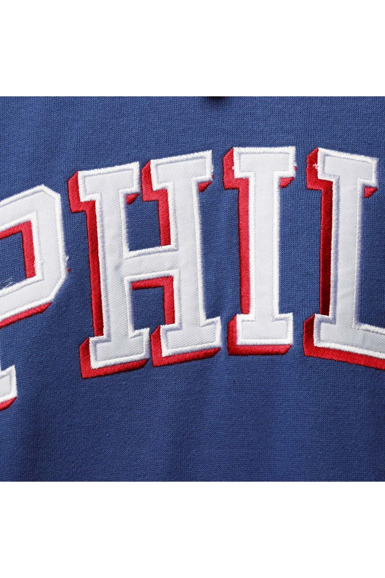 Men's Fanatics Branded Royal/Red Philadelphia 76ers Big & Tall Double Contrast Pullover Hoodie, Alternate, color, Royal