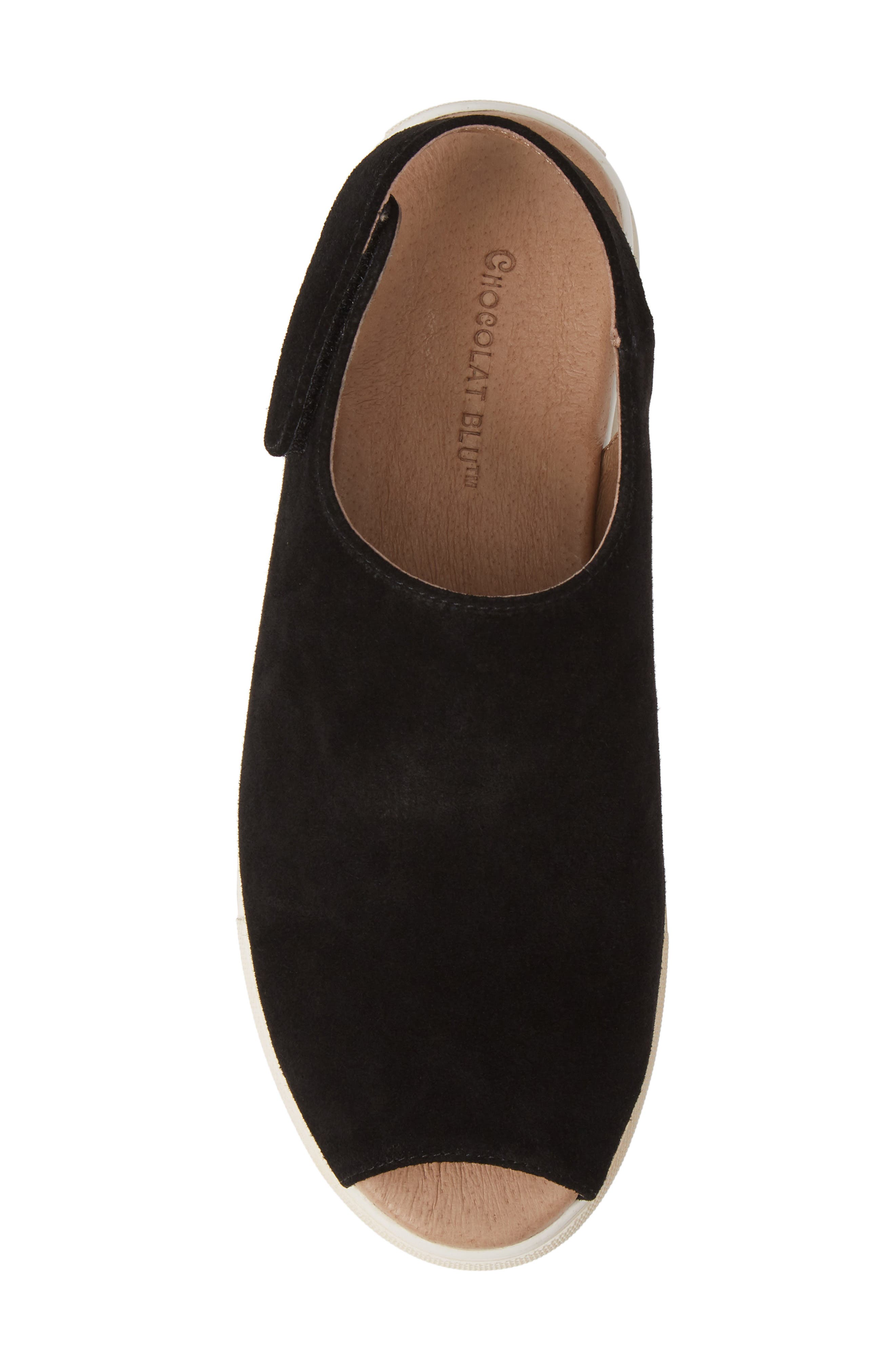 Chocolat Blu Neila Open Toe Flat, Alternate, color, 