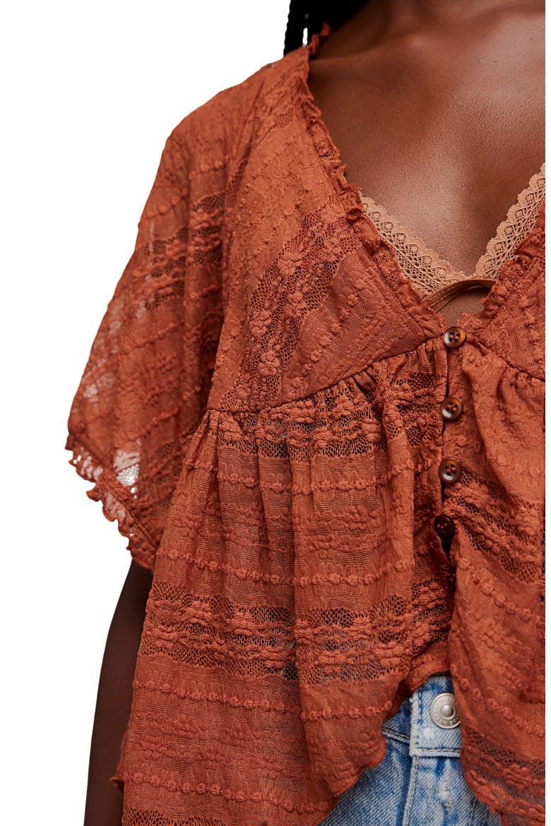 In Your Dreams Lace Top, Alternate, color, TOASTED COCOA