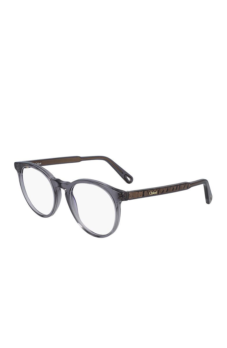 Chloé 50mm Round Full Rim Optical Frames, Alternate, color,
