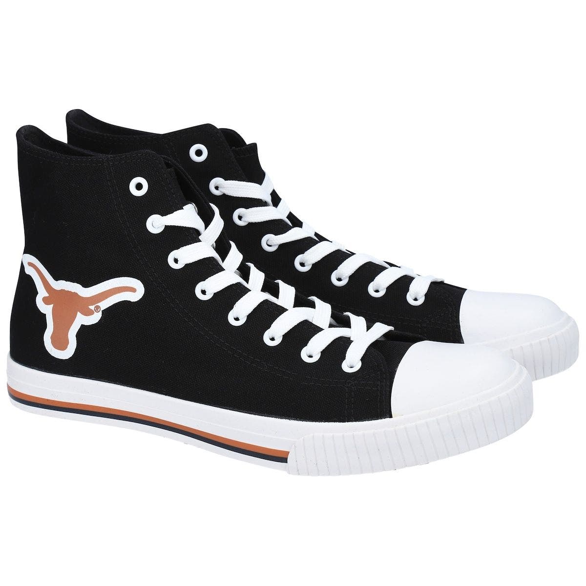 FOCO Men's FOCO Texas Longhorns Big Logo High Top Canvas Shoes, Main, color, 