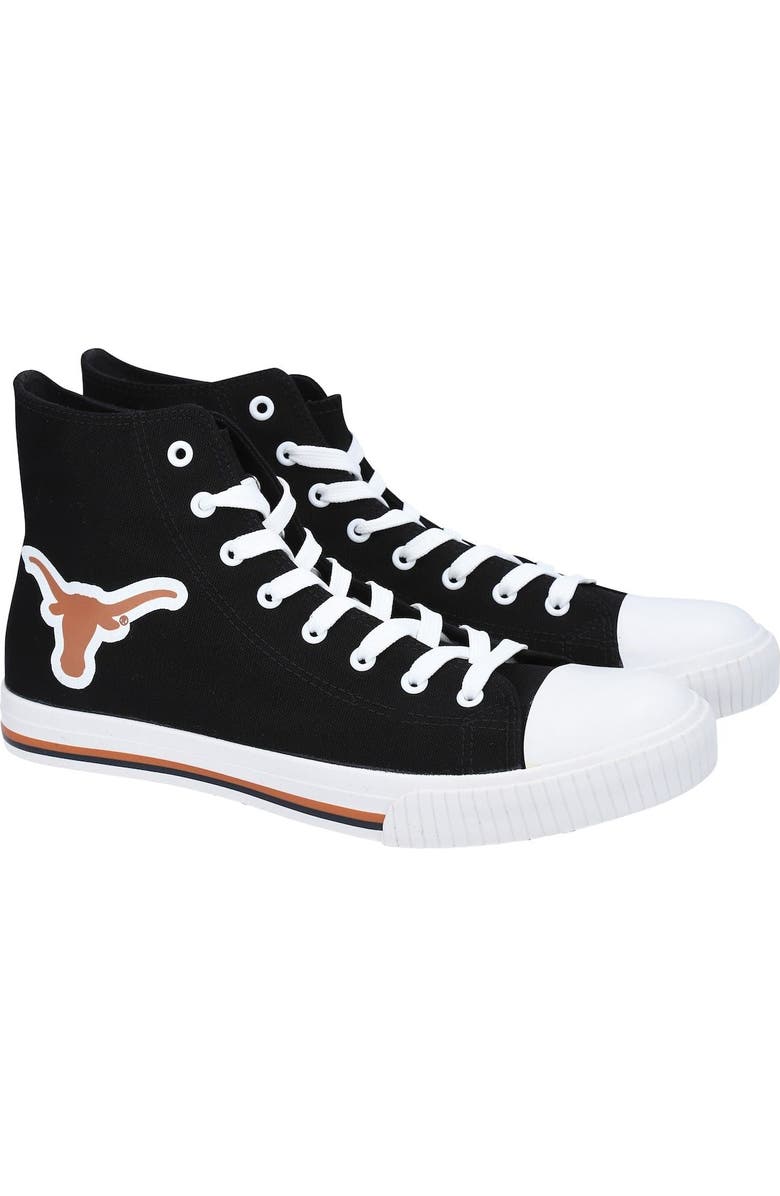 FOCO Men's FOCO Texas Longhorns Big Logo High Top Canvas Shoes, Main, color,