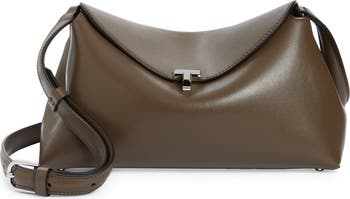 T-Lock Leather Clutch