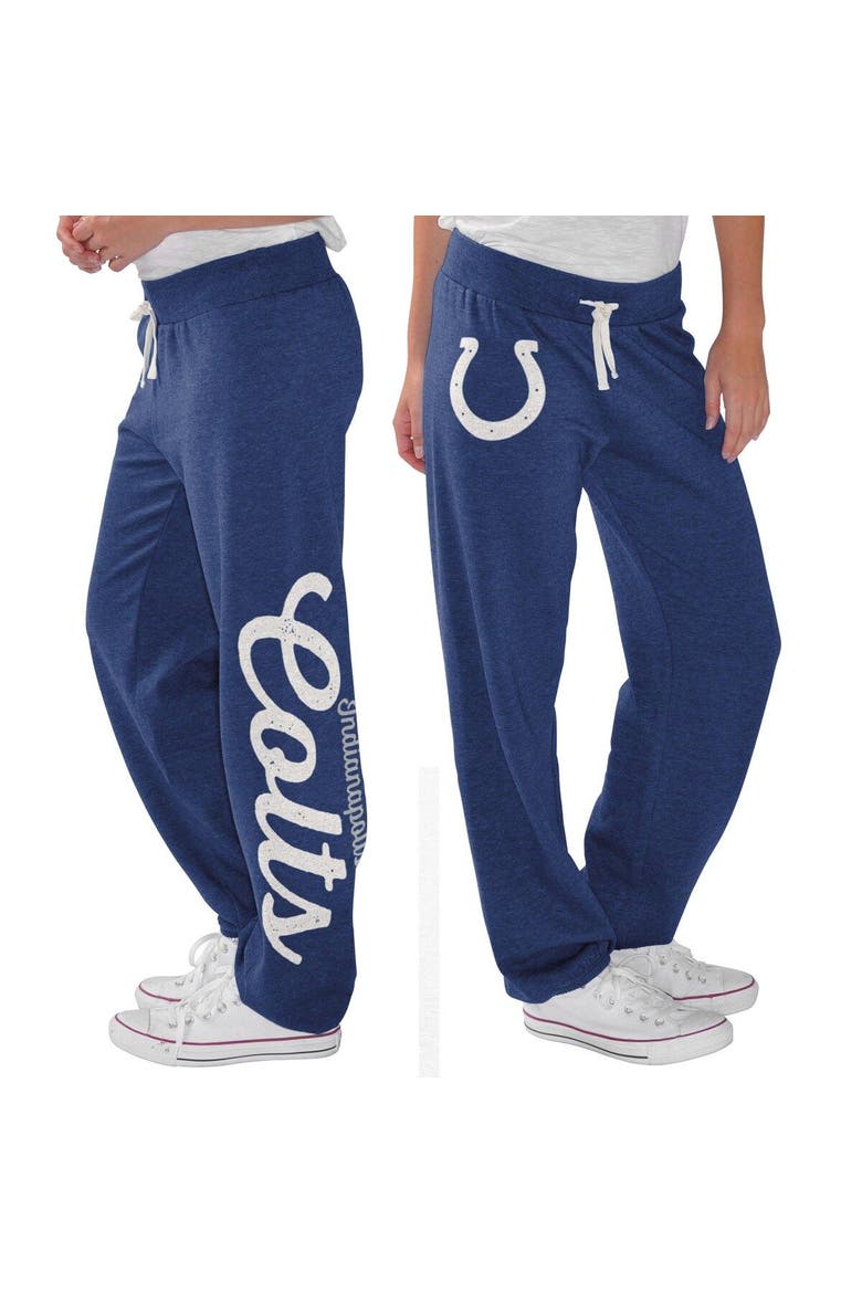 Women's G-III 4Her by Carl Banks Royal Indianapolis Colts Scrimmage Fleece Pants, Alternate, color, Royal
