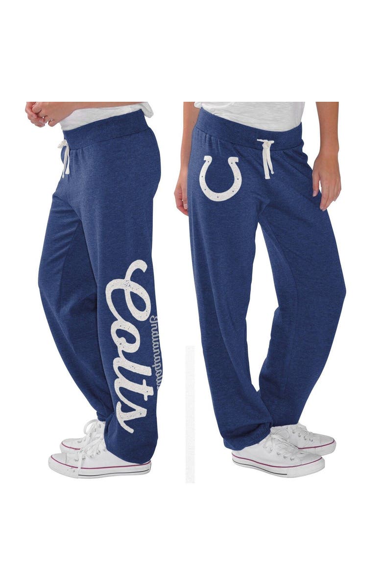 G-III 4HER BY CARL BANKS Women's G-III 4Her by Carl Banks Royal Indianapolis Colts Scrimmage Fleece Pants, Alternate, color, Royal