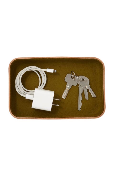 Kawabon Leather/Merino Wool Small Tray