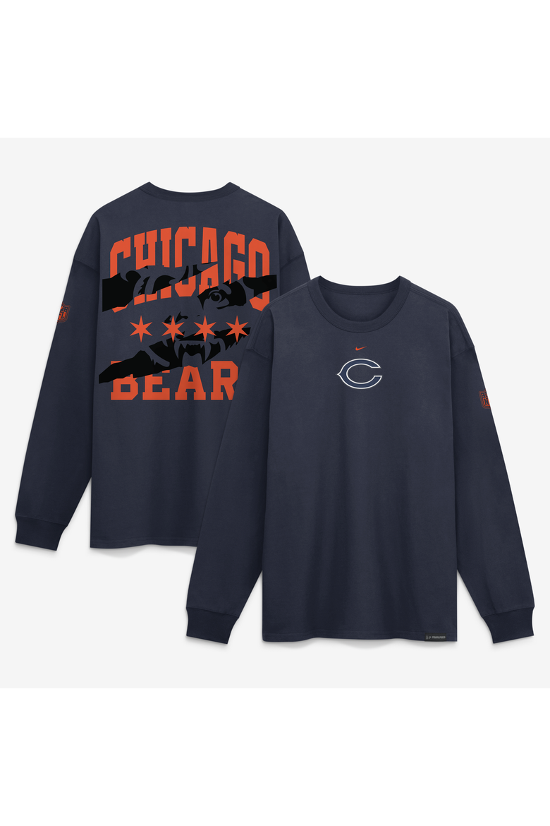Men's Nike  Navy Chicago Bears 2026 Rivalries Collection Max90 Long Sleeve T-Shirt, Main, color, Navy
